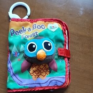 Lamaze Baby Book 6 - 12 Months Soft Fabric Clip On Animals Colorful Textures